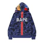 Зип-апы BAPE x PSG Shark Full Zip Hoodie 'Navy' 2