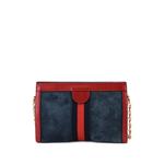 Маленькая сумка на плечо Ophidia Chain Suede Small 2