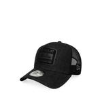 logo-patch denim trucker cap 3