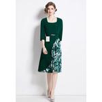 Шифоновое принтованное платье slim cut ZHY9221-613 1