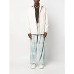 logo-embroidered button-up jacket 2