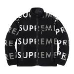 Флисовые куртки Supreme Reversible Logo Fleece Jacket 'Black' 1