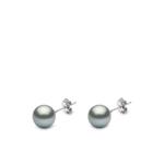 Серьги-гвоздики Classic из белого золота с жемчугом 1