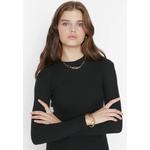 Платье с длинными рукавами из рибаны 4