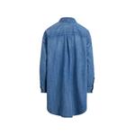 logo-embroidered denim shirt 2