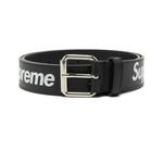 Ремни Supreme Repeat Leather Belt 'Black' 1
