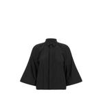 pleated-back raglan-sleeve shirt 1