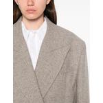 double-breasted herringbone-pattern coat 5