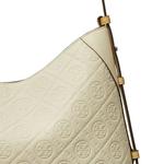Кроссбоди-сумки Tory Burch T Monogram Pebble Messenger Bag 'Warm White' 3