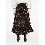 check-pattern ruffled midi skirt 4