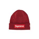 Бини Supreme x New Era Box Logo Beanie 'Cardinal' 1