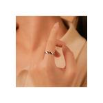 Millennia 2000 Organic Wave Stackable белое золото кольцо с 925 стерлинговым серебром 3