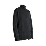 Кардиган Yohji Yamamoto Pour Homme с высокой горловиной на молнии «Charcoal» 2