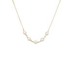 Блестящее ожерелье из жемчуга Swarovski® – Серебро с позолотой 1
