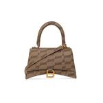 Сумка через плечо Hourglass Small BB Monogram из бежевого цвета 1