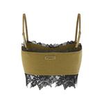 knit top with contrasting lace insert 2