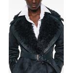 faux-shearling belted coat 5