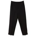 Укороченные брюки с жемчужной отделкой, slim fit [BA7365] 4