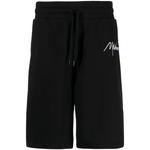 logo-embroidered organic cotton track shorts 1