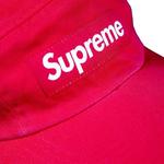 Кепки Supreme Washed Chino Twill Camp Cap «Red» 2