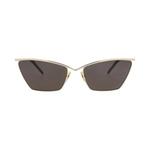 Saint Laurent кошачий глаз металлические солнцезащитные очки 'Gold/Grey' 1