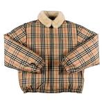 Пуховики Supreme x Burberry Shearling Collar Down Puffer Jacket In Beige 1
