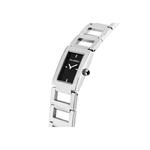 【2 года гарантии】KARL LAGERFELD Paris Collection 21X36mm Женские серебряные и черные квадратные часы-браслет на кварцевом механизме R0553103506 3