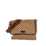Web Strap Flap Messenger GG Canvas Medium crossbody bag 1