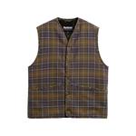 tartan-print gilet 1