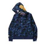 Молнии BAPE Color Camo Shark Full Zip Hoodie 'Navy' 2