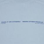 Футболки Supreme Warning Tee 'Dusty Blue' 3