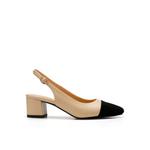 Цветные босоножки на каблуке из искусственной кожи 5CM Color Matching Synthetic Leather Slingback Heel TE215-10 1