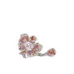 Кольцо Pale Rose Peony из розового золота с бриллиантами и сапфиром 1
