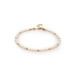 Браслет с жемчугом Swarovski® и золотыми бусинами 1