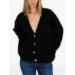 ribbed-knit V-neck cardigan 1