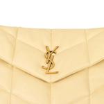 Сумки через плечо Saint Laurent Leather Medium Puffer Bag 'White' 3