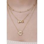 Маленький кулон-сердце с камнем-талисманом Bubble Gold Charm - Август 2