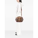2000-2017 Small Leather Trimmed House Check Canvas Bridle Orchard satchel 2