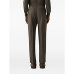 dark olive green wool silk and cashmere pants 3