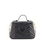 GG Marmont Top Handle Flap Bag Matelasse Leather Mini satchel 2