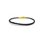 LITZ Кожаный браслет (3мм) BR02black 1