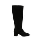 suede-finish knee-high boots 1