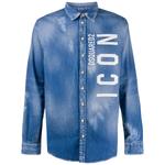 Джинсовая рубашка с принтом Icon 1
