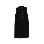 floral-motif sleeveless mini dress 1