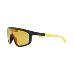 Солнцезащитные очки Gucci Shield-Frame Injection 'Black/Yellow' 3