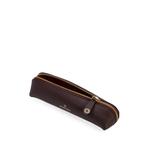 logo-print leather pencil case 3