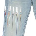 Джинсы Amiri Paint Drip Logo Jean 'Глина индиго' 2