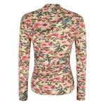 Топ Ikat Tiny Flowers с высоким воротником 2