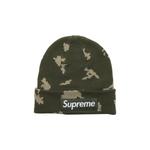 Бини Supreme x New Era Box Logo Beanie 'Оливковый Рашн Камо' 1