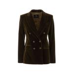 double-breasted velvet blazer 1